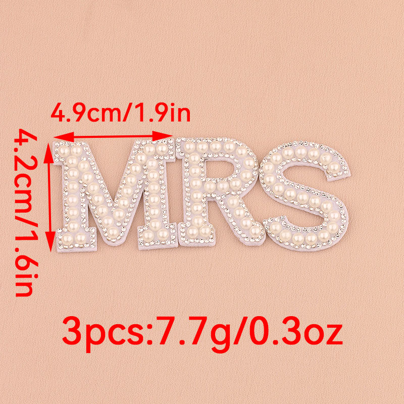 Resin Art Alphabet - 1 комплект нашивок с искусственными жемчужинами