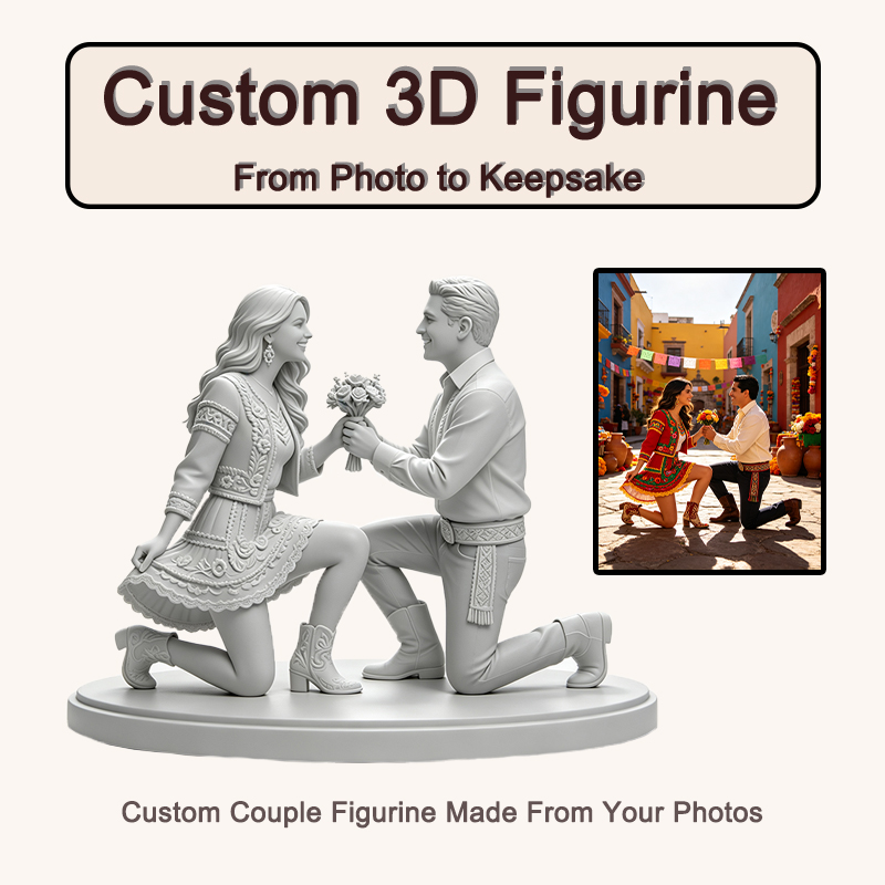 Resin Art Wedding Gift - Изготовленная на заказ 3D-печатная фигурка пары