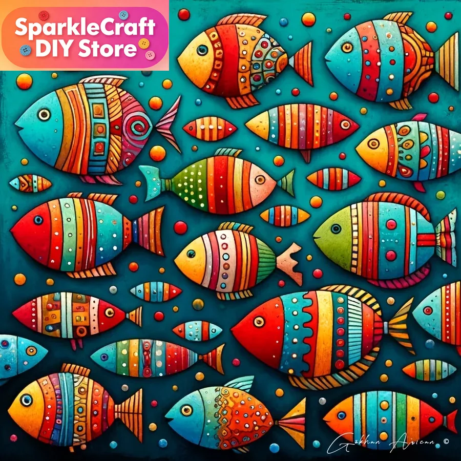 Resin Art Work - Красочный причудливый набор для алмазной вышивки