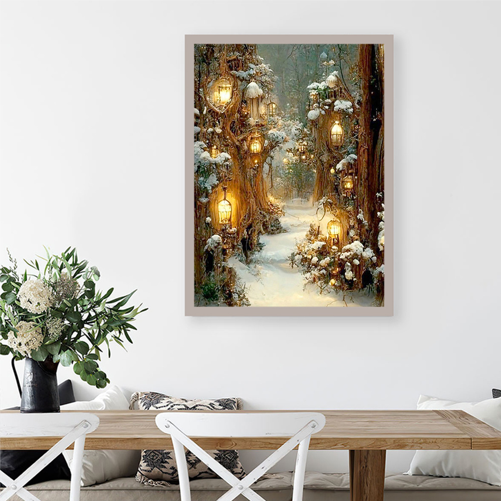 Huacan Diy Алмазная мозаика Зи – обзор и цена Resin Art Wallpaper