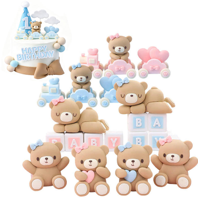 3D-фигурка медведя розово-голу – обзор и цена Resin Art Baby